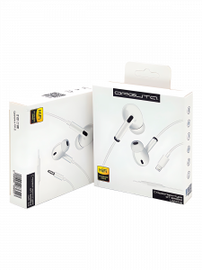 Наушники проводные гарнитура с микрофоном Орбита OT-ERG53 Белые